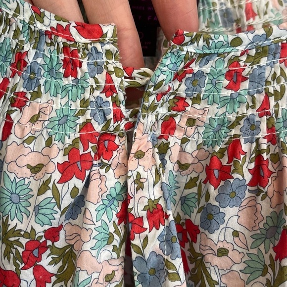 J. Crew Liberty Fabrics Floral Print Women's Top Sz 0 Ditzy Cottagecore Prairie - Picture 6 of 15